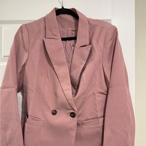 Light Purple Pink two button blazer
